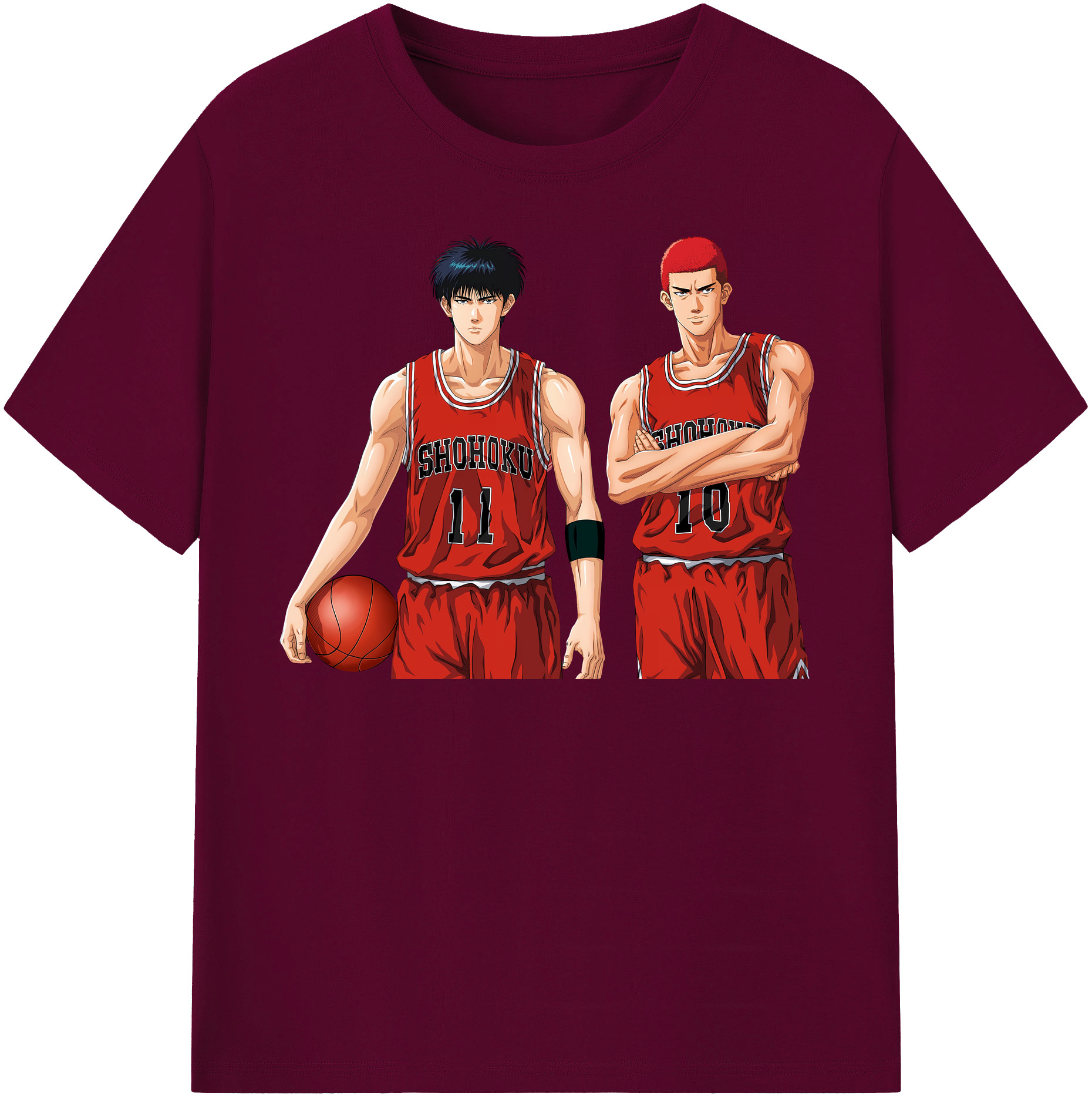 （画像用） SLAM DUNK／スラムダンク レディースカジュアルプリントTシャツ（綿100％）
